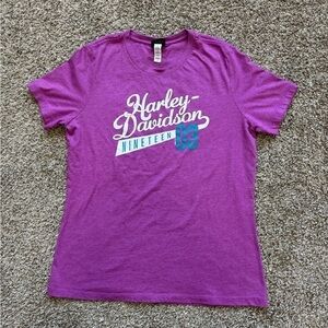 Harley Davidson women’s purple t-shirt Allen, TX
